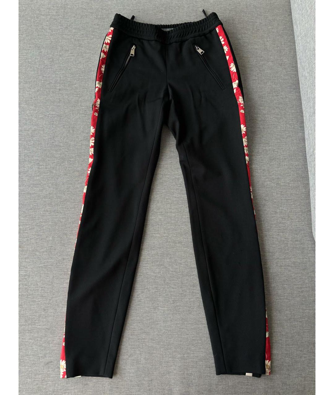 ALEXANDER MCQUEEN Черные хлопковые прямые брюки, фото 5