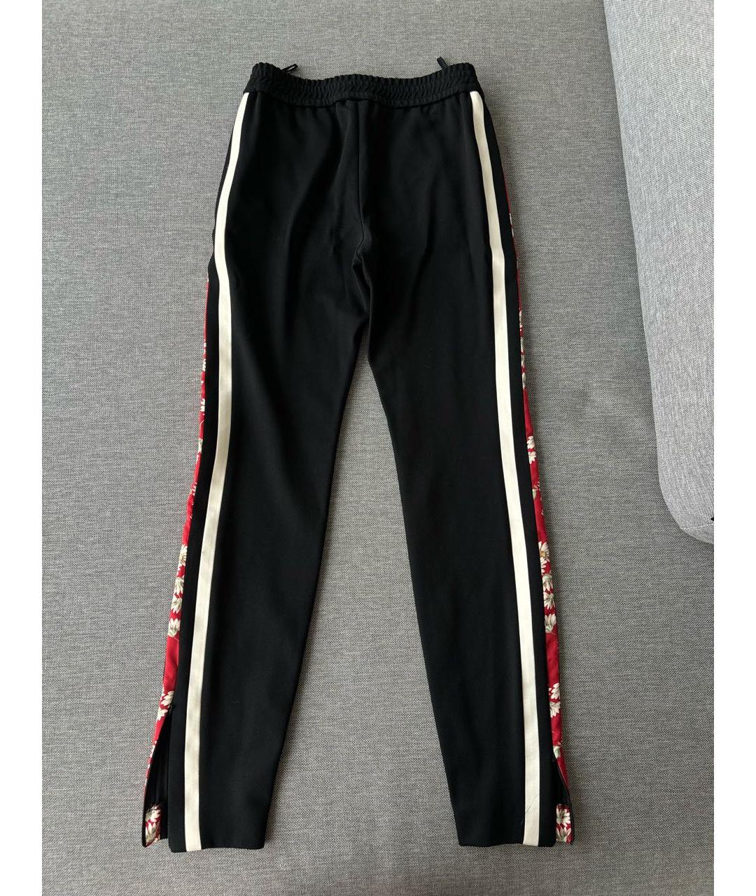ALEXANDER MCQUEEN Черные хлопковые прямые брюки, фото 2
