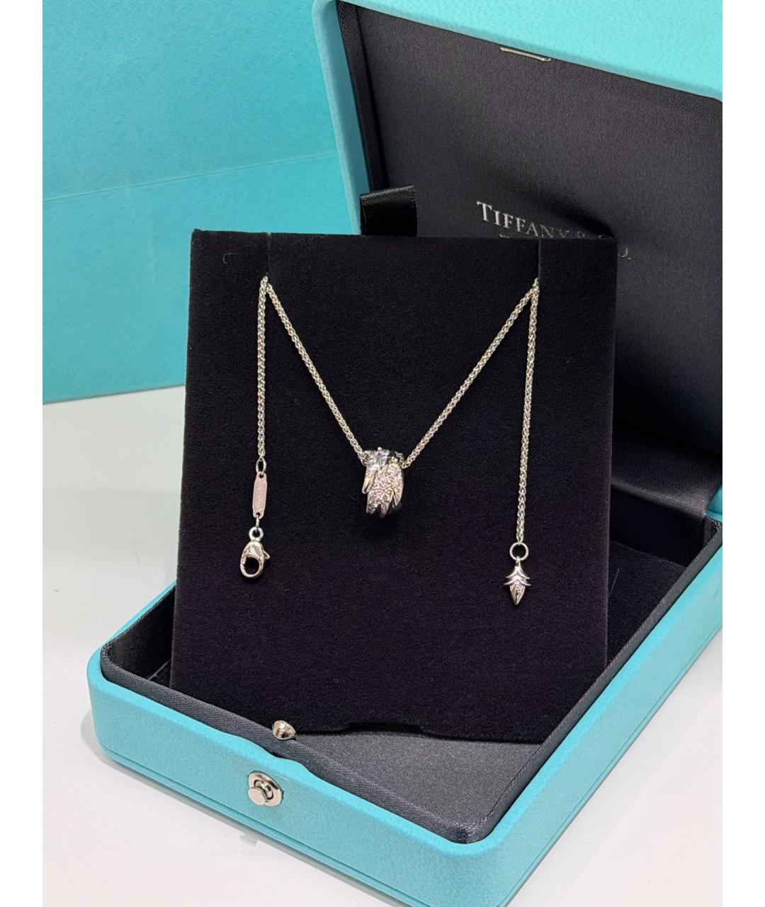 TIFFANY&CO Серебряная платиновая подвеска, фото 6