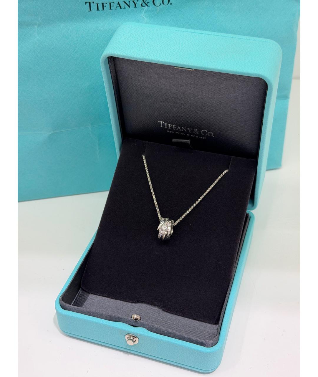 TIFFANY&CO Серебряная платиновая подвеска, фото 3