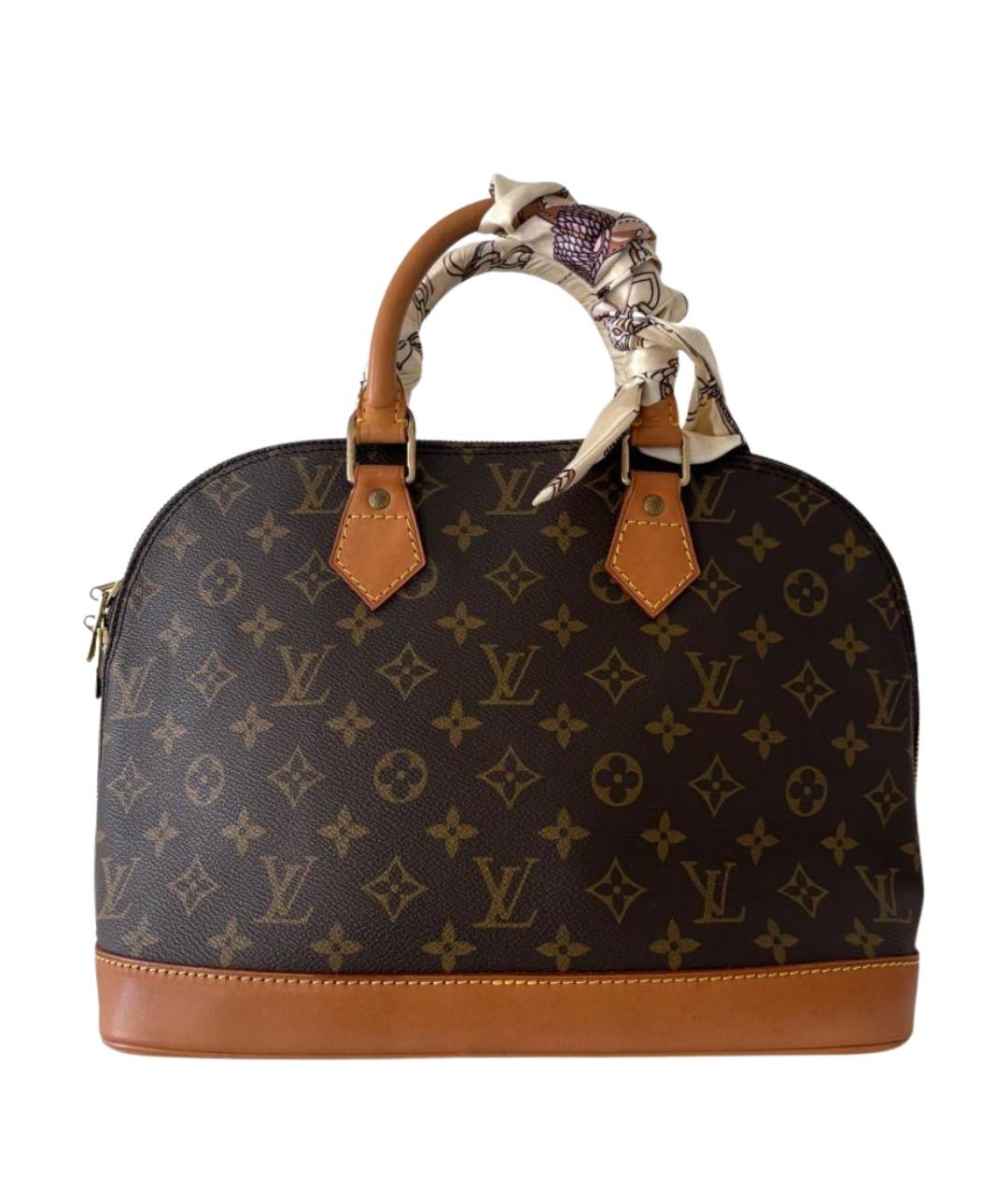 LOUIS VUITTON Коричневая сумка с короткими ручками, фото 1