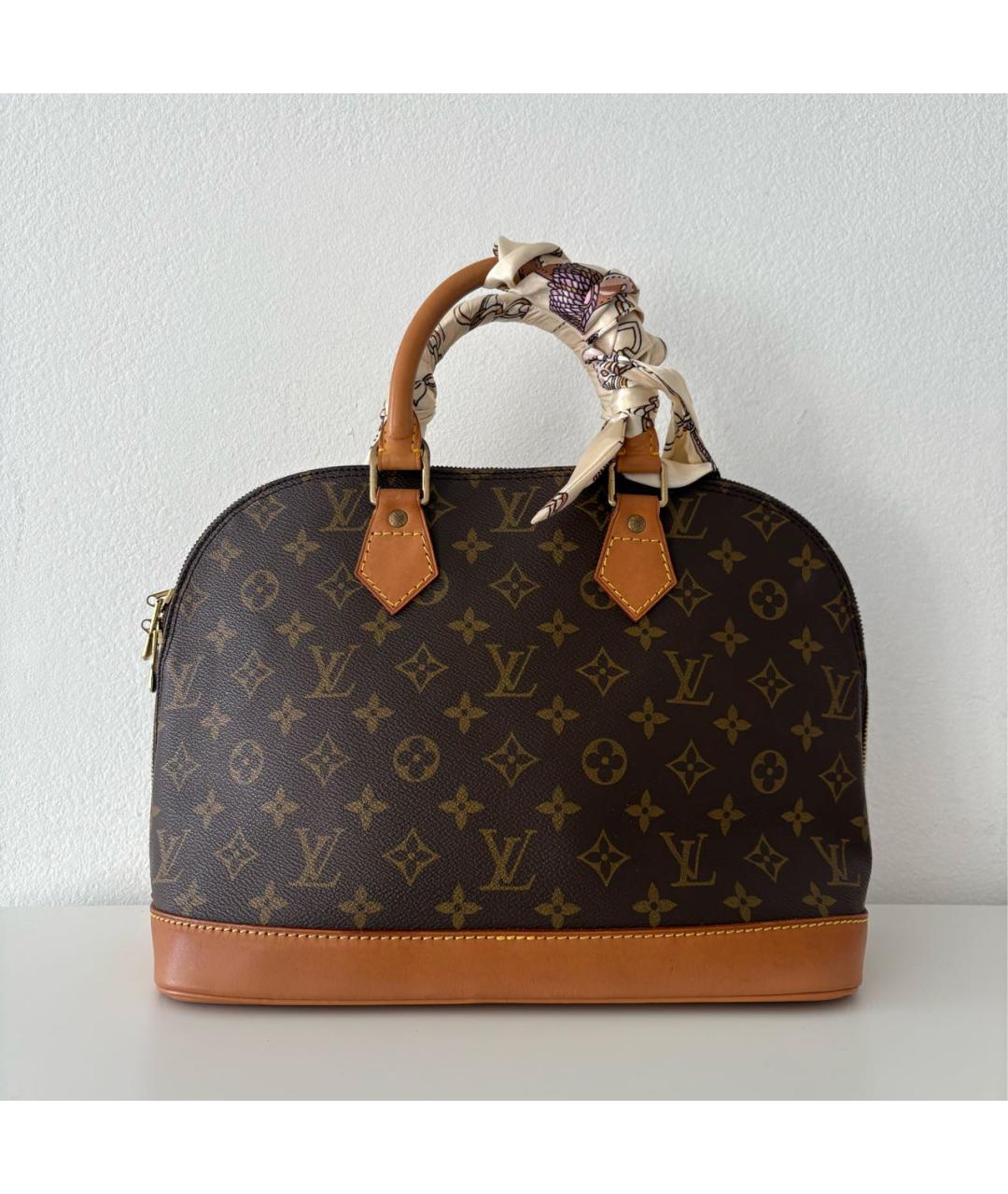 LOUIS VUITTON Коричневая сумка с короткими ручками, фото 7