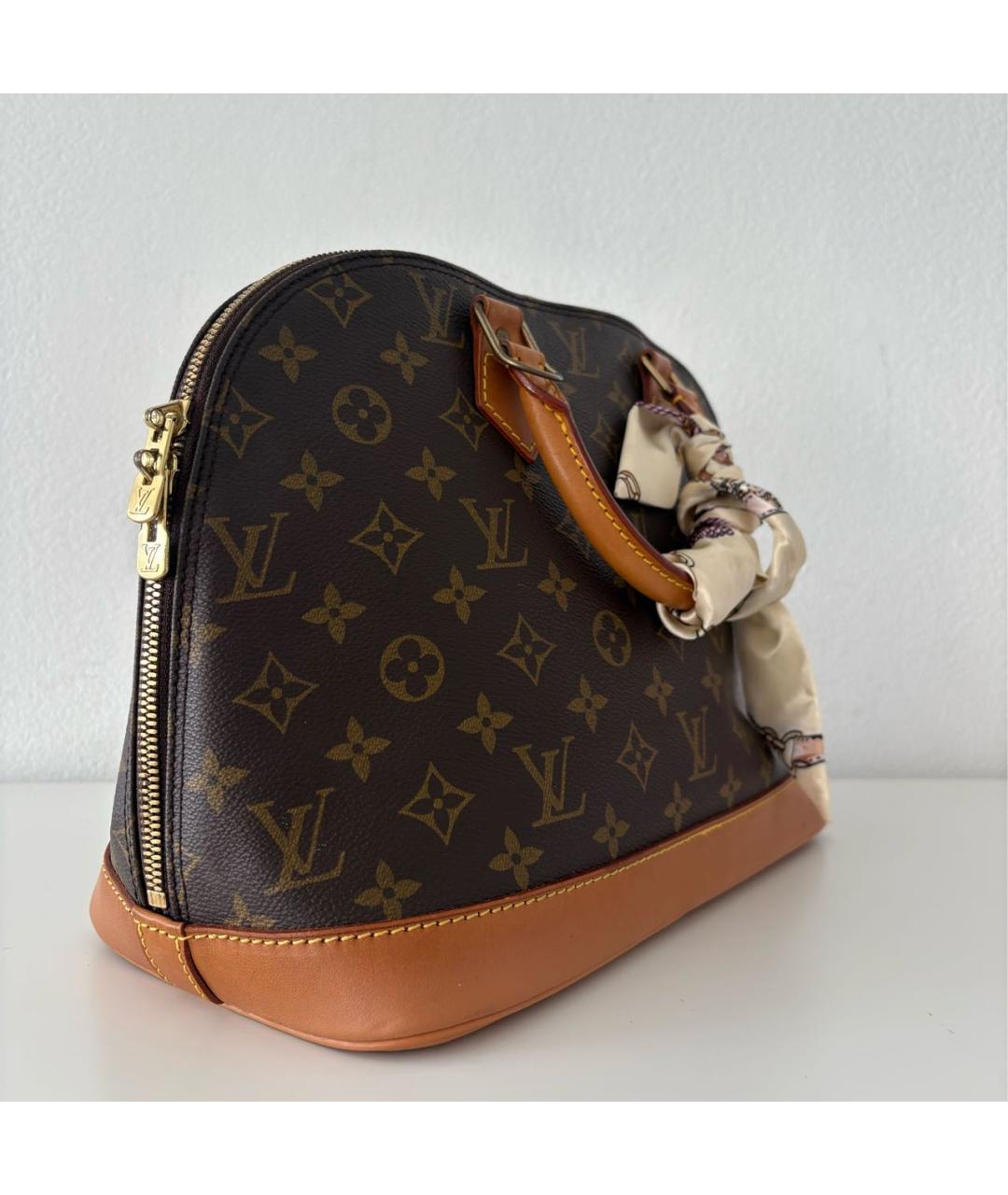 LOUIS VUITTON Коричневая сумка с короткими ручками, фото 2