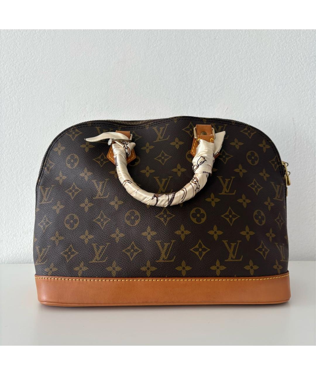 LOUIS VUITTON Коричневая сумка с короткими ручками, фото 3