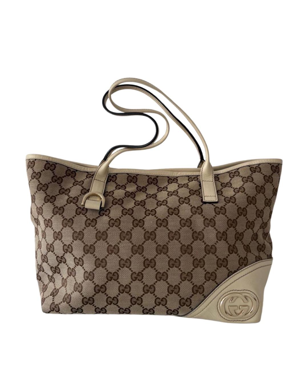 GUCCI Бежевая сумка тоут, фото 1