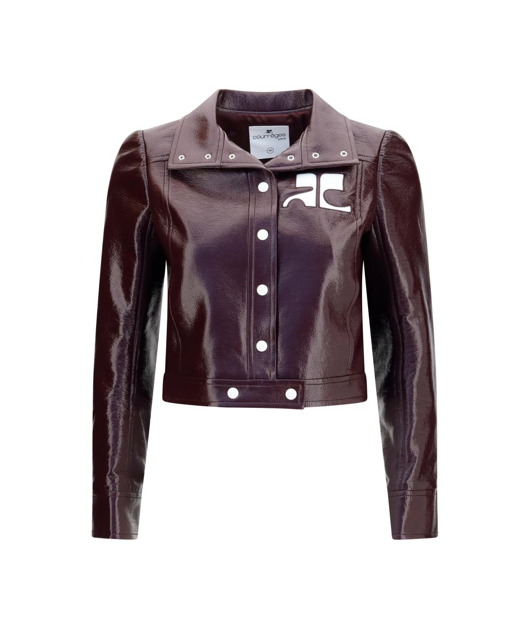 COURREGES Бордовая хлопковая куртка, фото 1