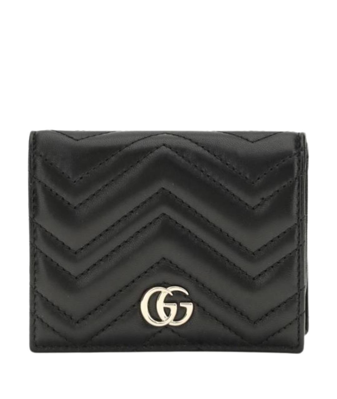 GUCCI Черный кожаный кошелек, фото 1