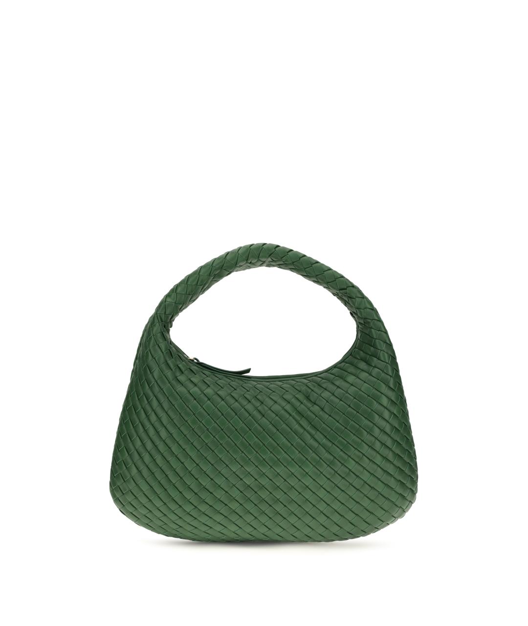 BOTTEGA VENETA Зеленая кожаная сумка через плечо, фото 1