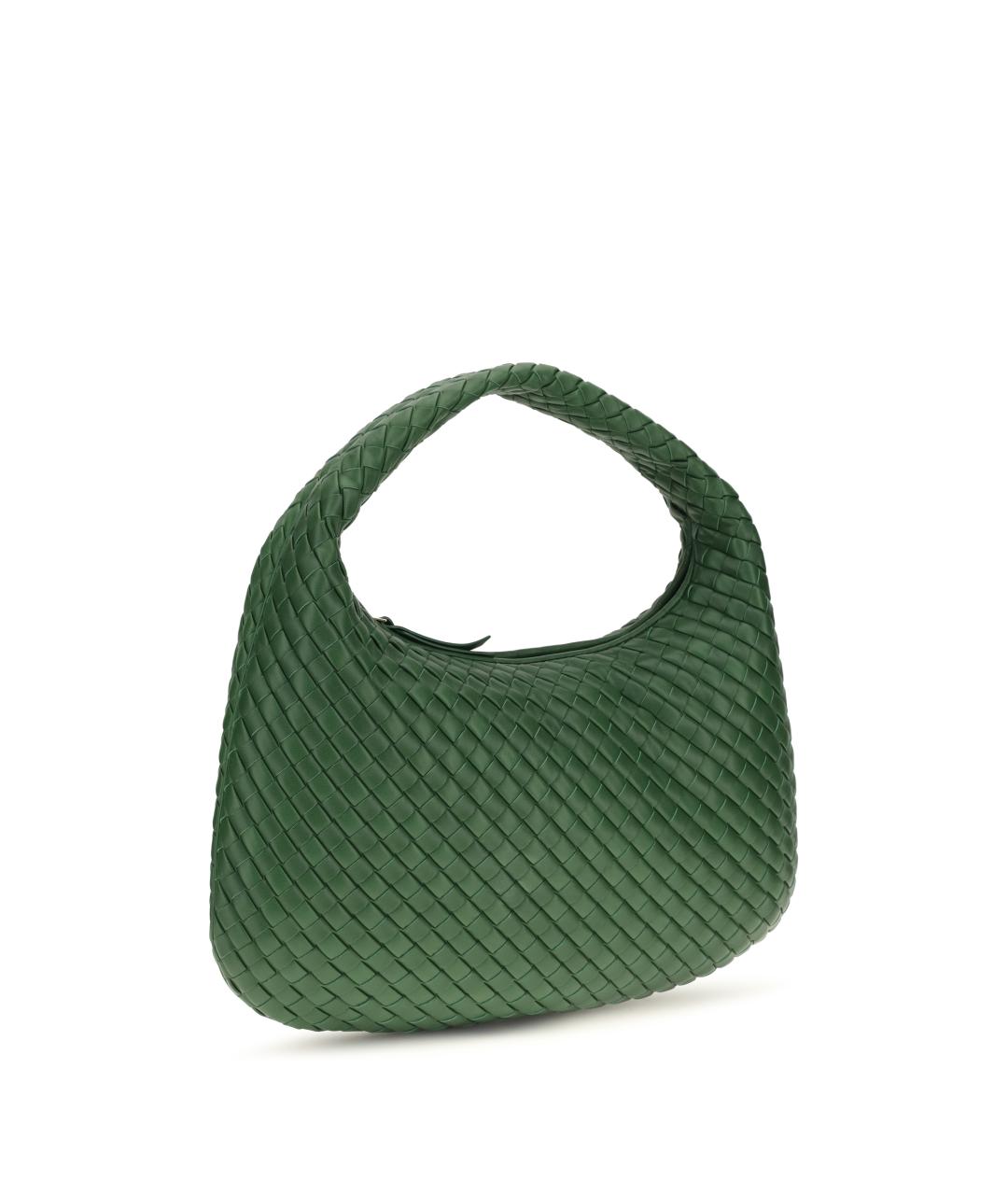 BOTTEGA VENETA Зеленая кожаная сумка через плечо, фото 2