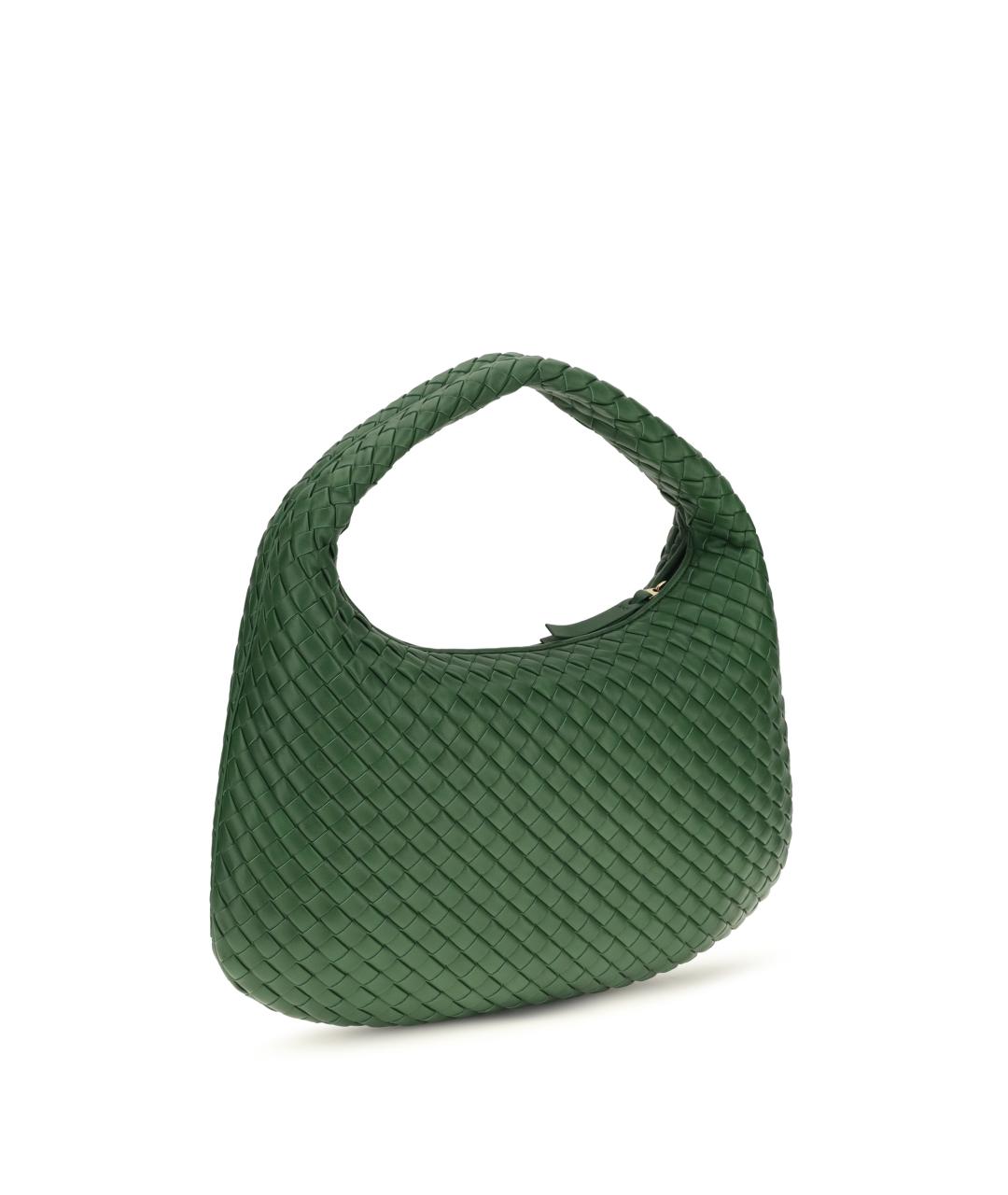 BOTTEGA VENETA Зеленая кожаная сумка через плечо, фото 3
