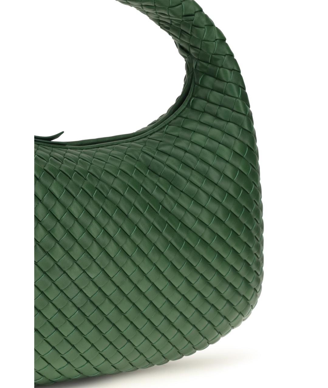 BOTTEGA VENETA Зеленая кожаная сумка через плечо, фото 4