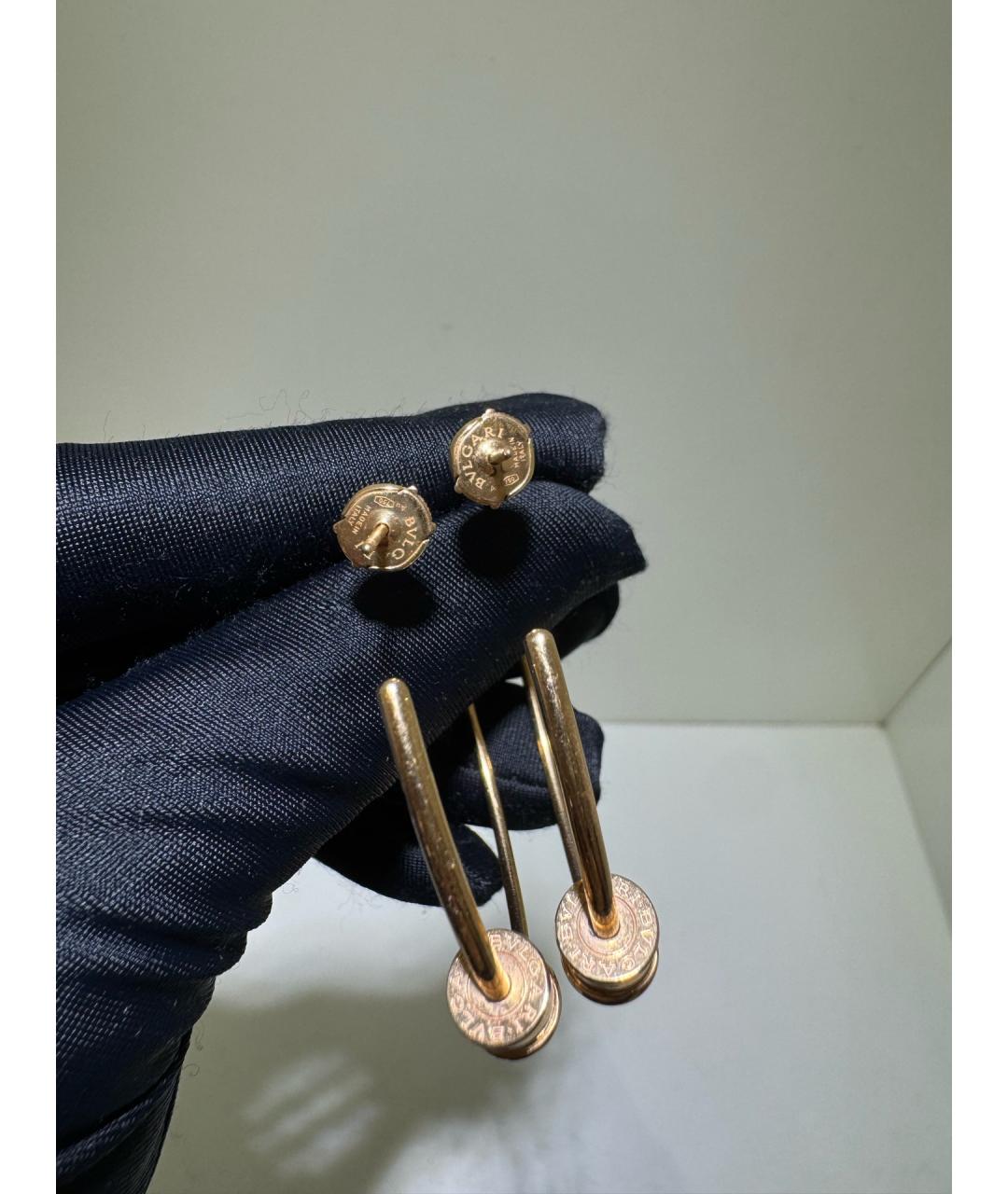 BVLGARI Золотые серьги из розового золота, фото 4