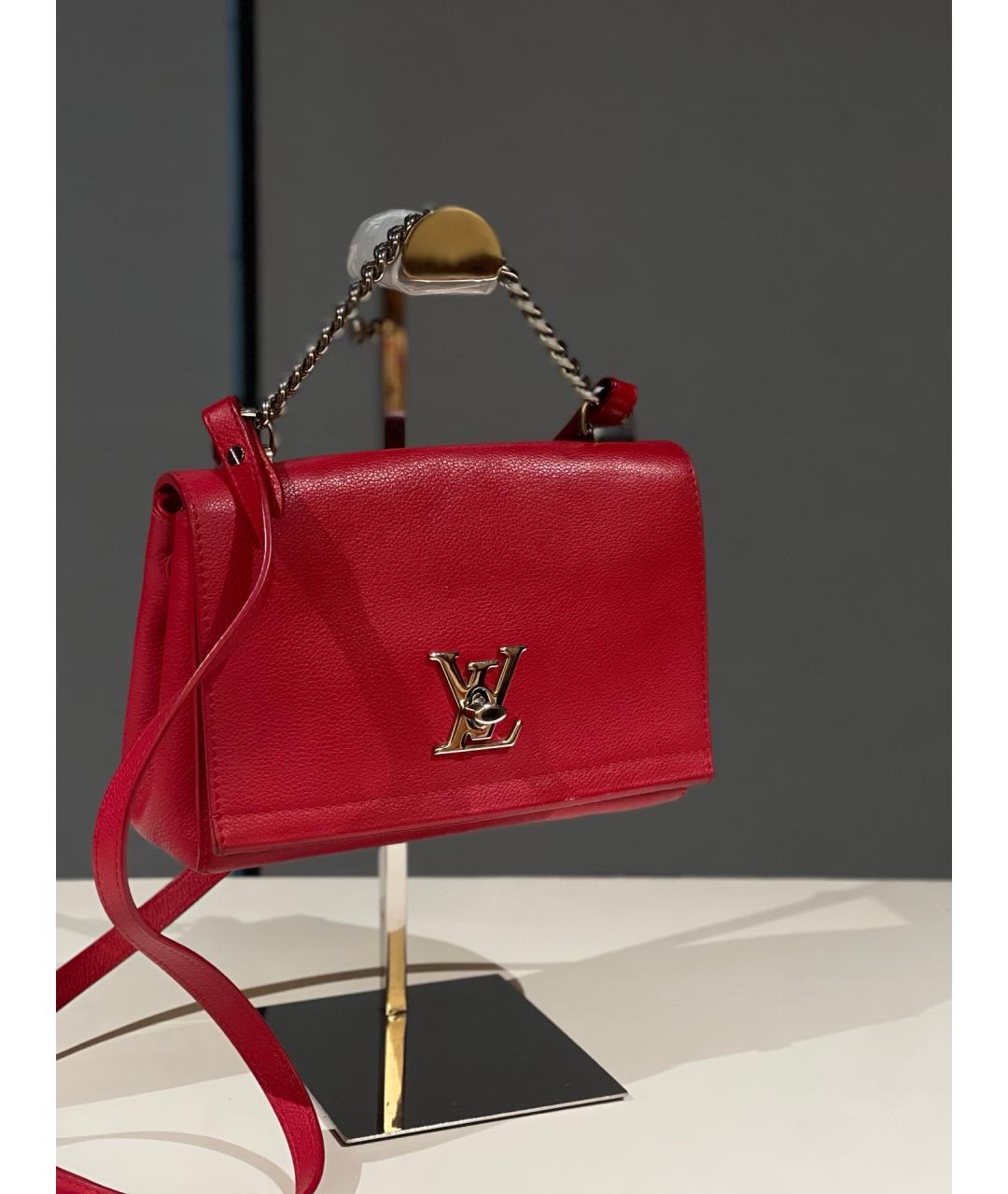 LOUIS VUITTON Красная кожаная сумка через плечо, фото 2