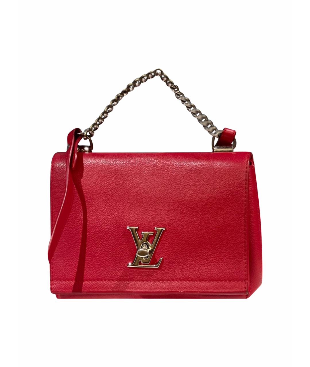 LOUIS VUITTON Красная кожаная сумка через плечо, фото 1