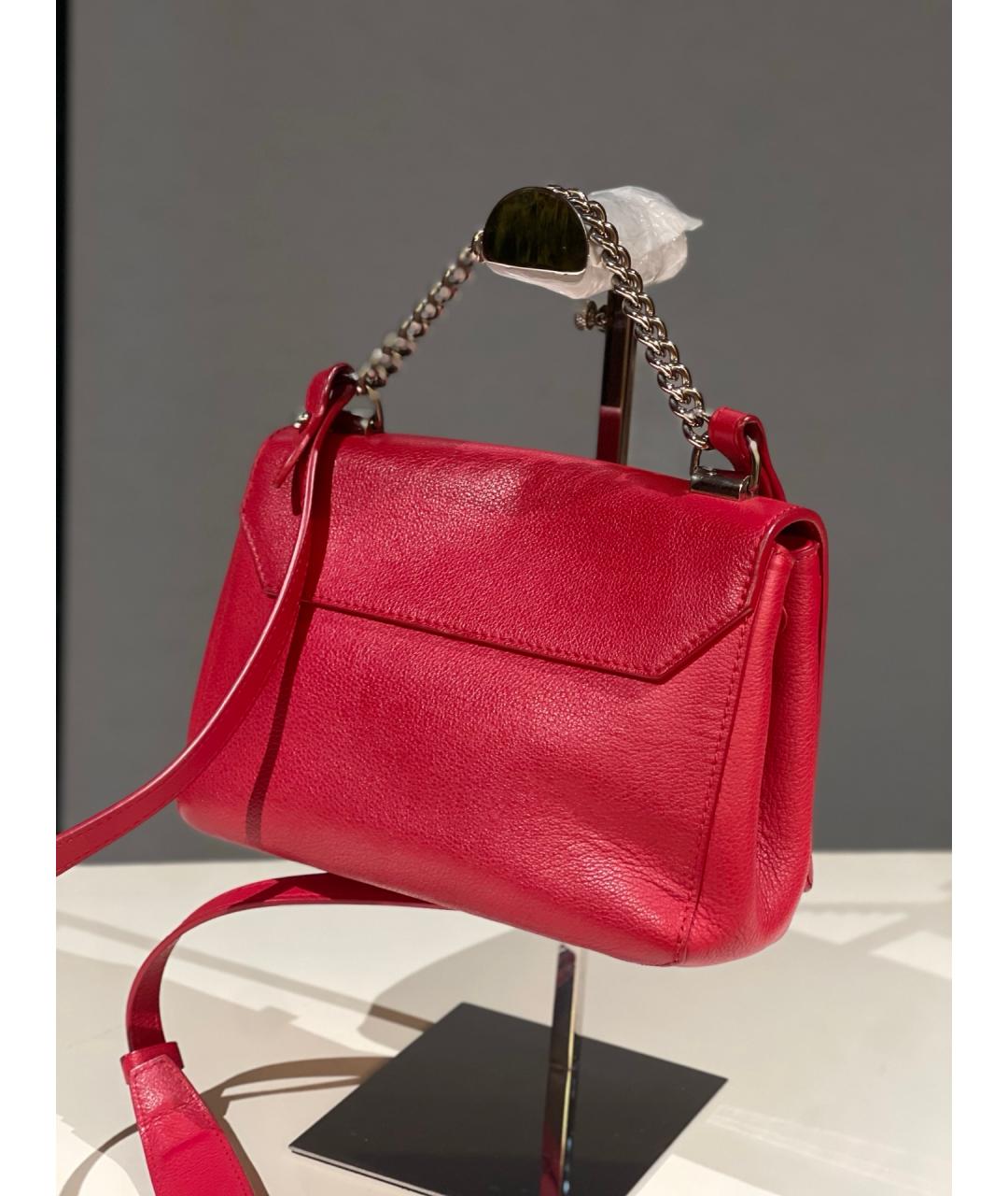 LOUIS VUITTON Красная кожаная сумка через плечо, фото 3