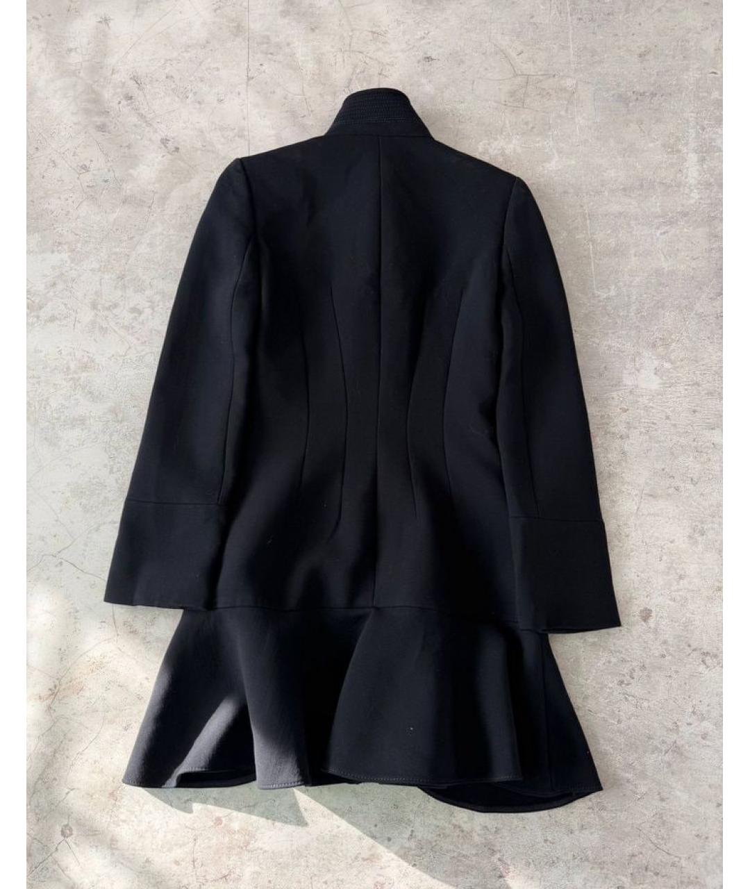 MCQ ALEXANDER MCQUEEN Черное шерстяное пальто, фото 2