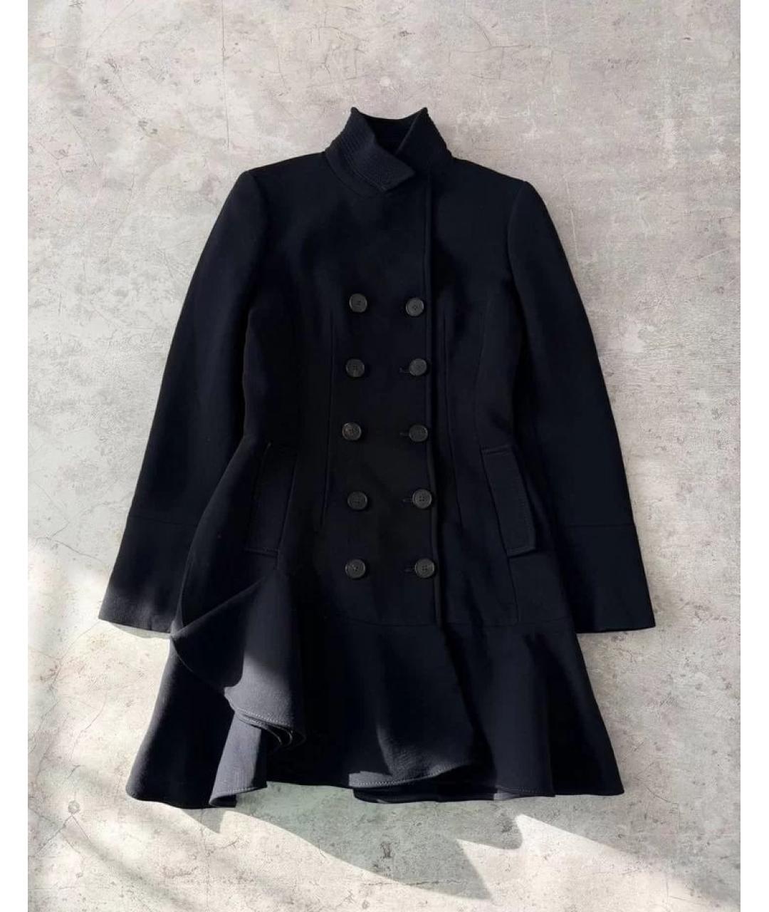 MCQ ALEXANDER MCQUEEN Черное шерстяное пальто, фото 3