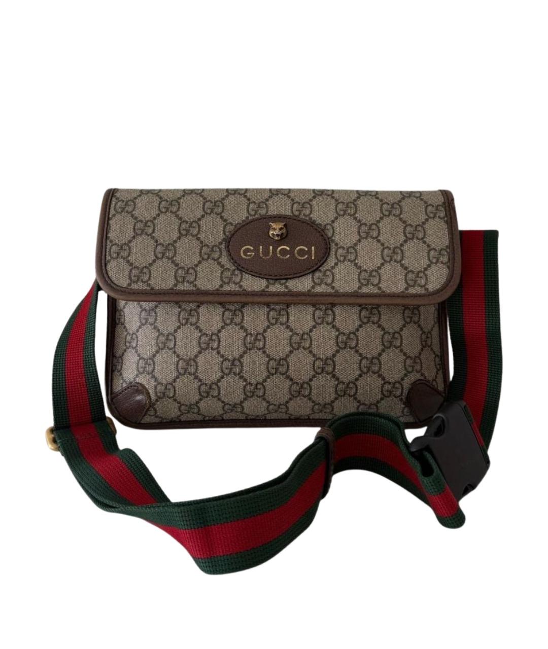 GUCCI Бежевая поясная сумка, фото 1