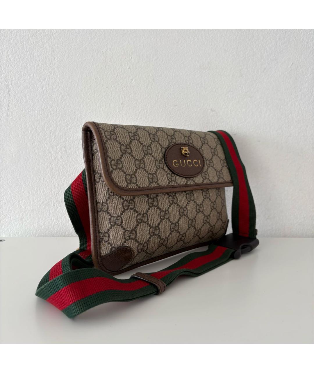 GUCCI Бежевая поясная сумка, фото 2