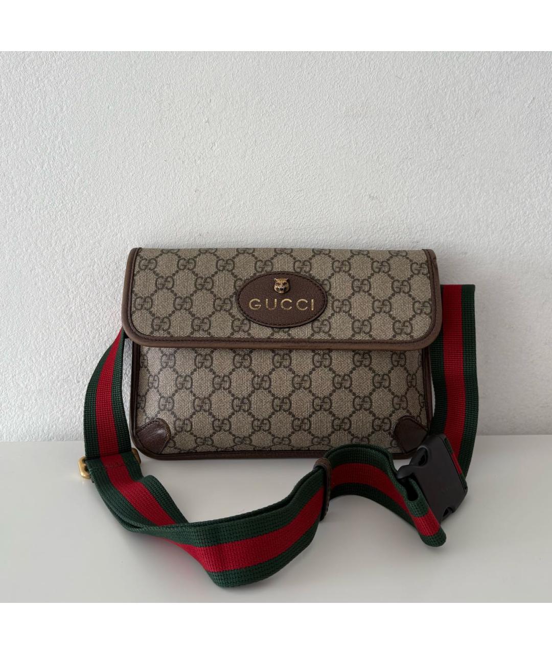 GUCCI Бежевая поясная сумка, фото 8