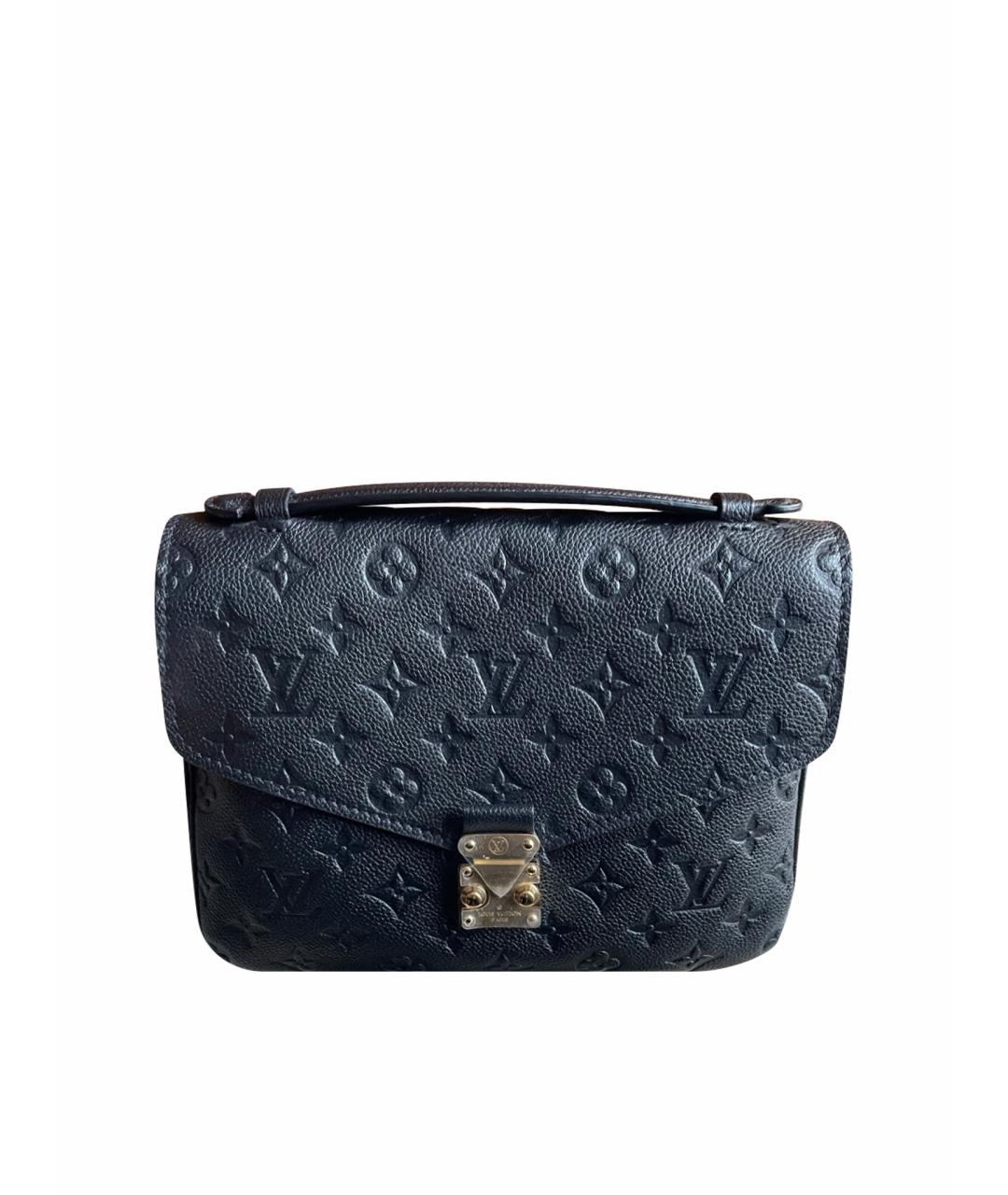 LOUIS VUITTON Черная кожаная сумка через плечо, фото 1
