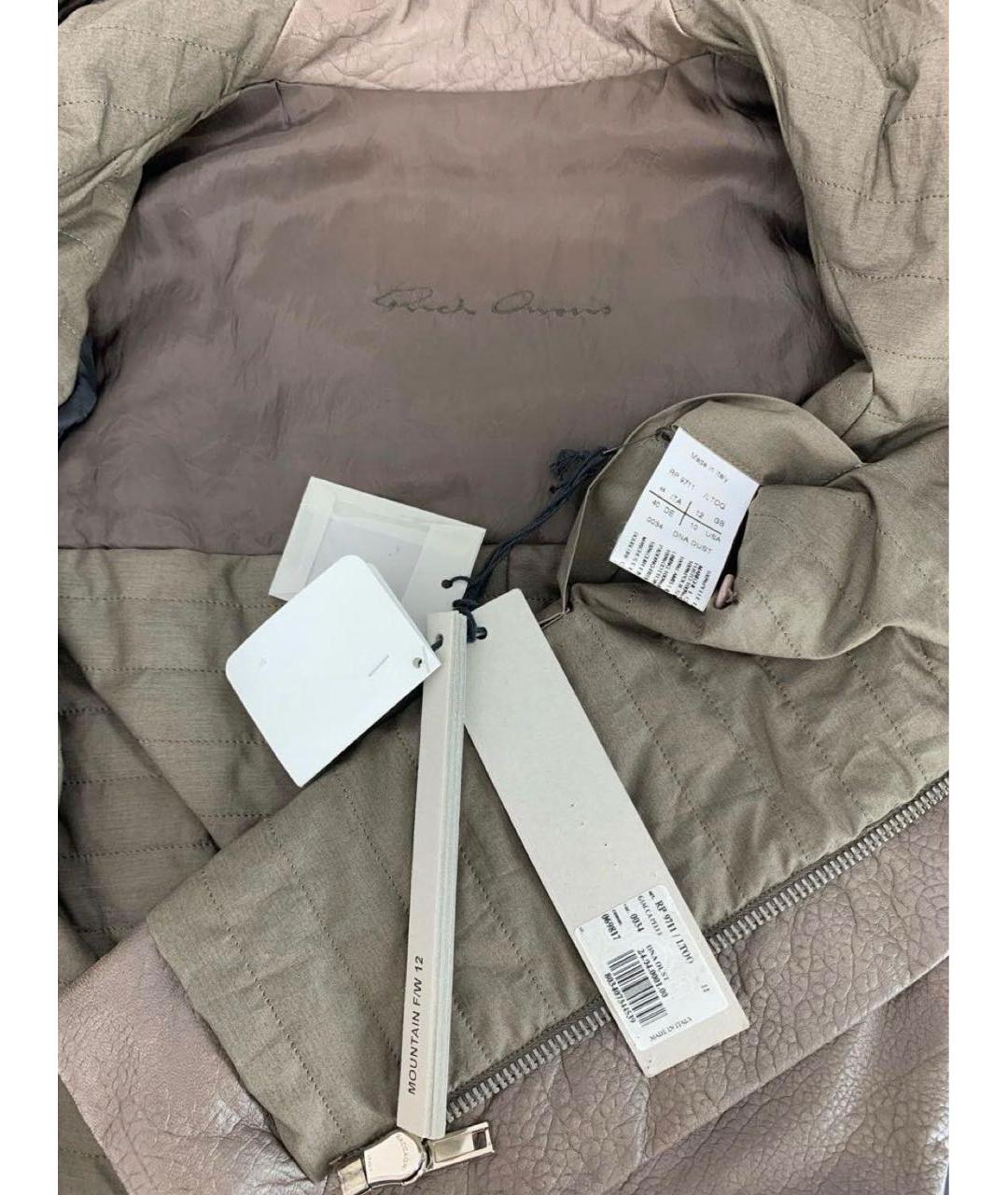 RICK OWENS Кожаная куртка, фото 3