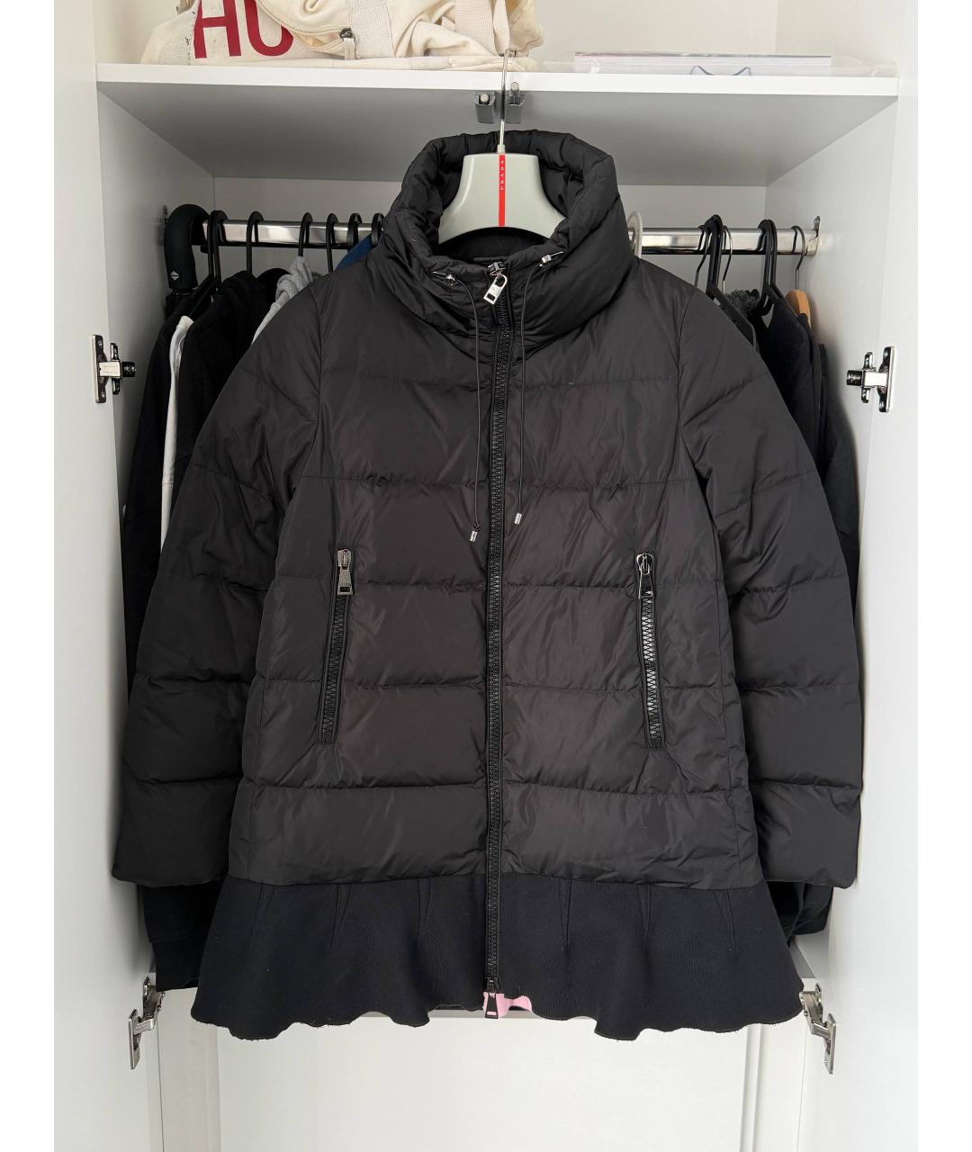 MONCLER Черный пуховик, фото 9