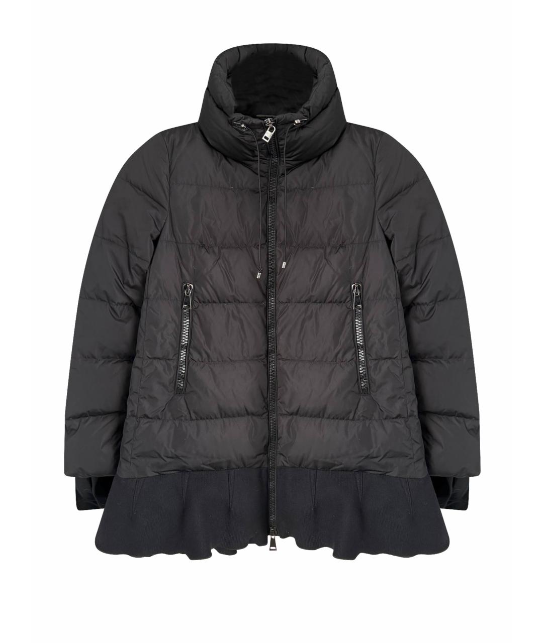 MONCLER Черный пуховик, фото 1