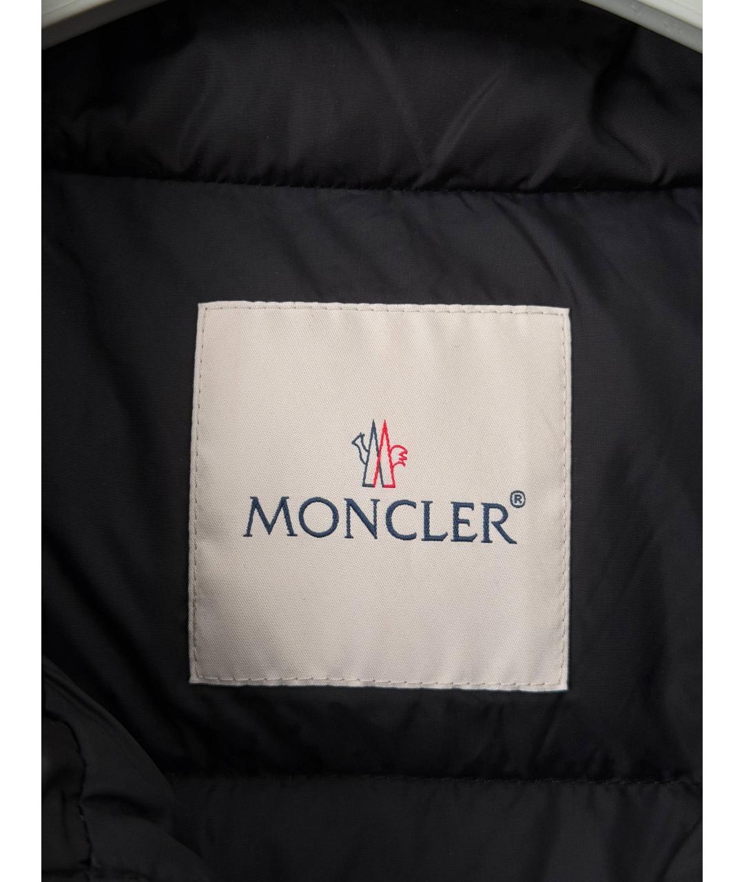 MONCLER Черный пуховик, фото 7