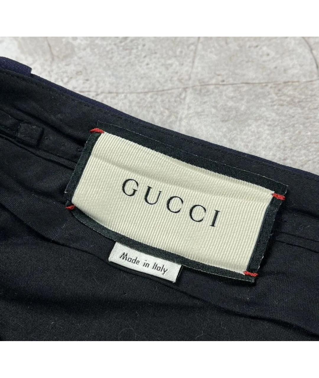 GUCCI Синие вискозные кюлоты, фото 3