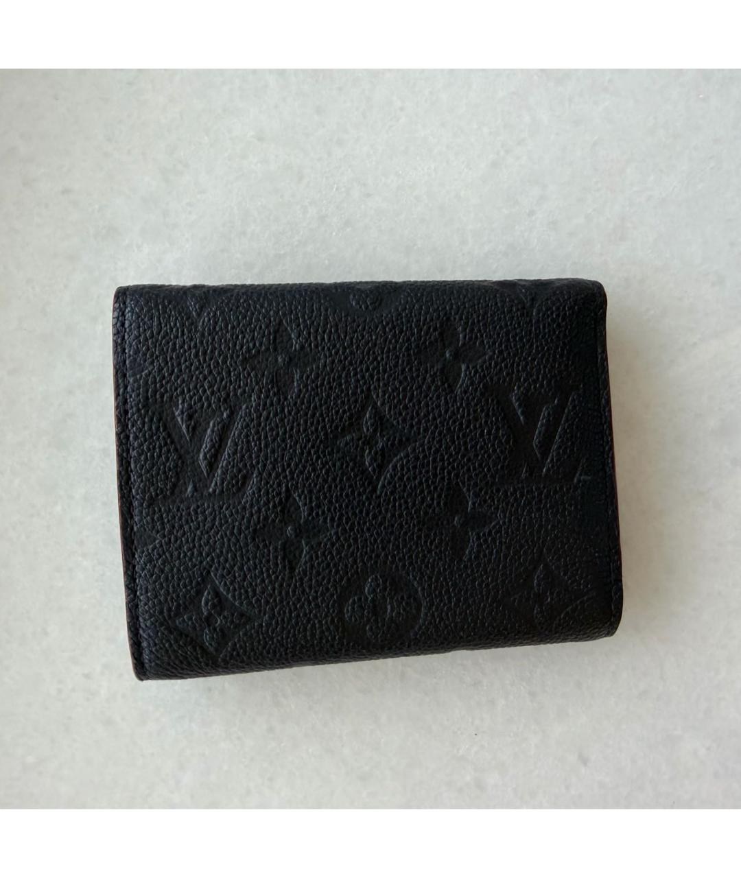 LOUIS VUITTON Темно-синий кожаный кошелек, фото 3