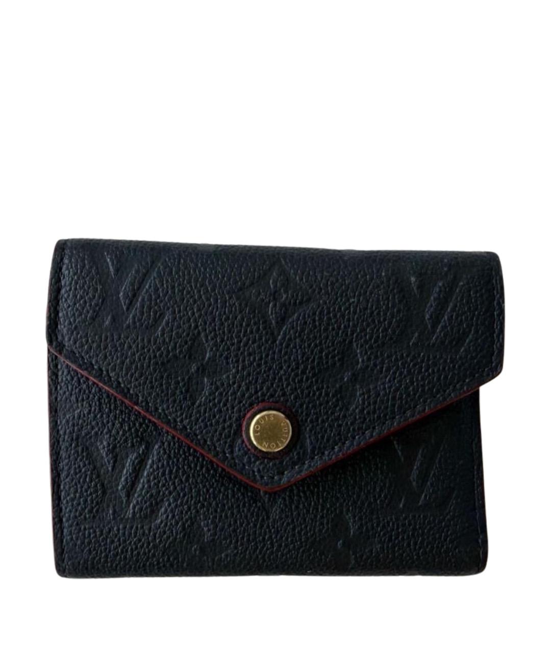 LOUIS VUITTON Темно-синий кожаный кошелек, фото 1
