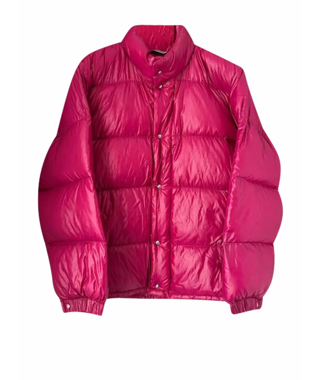MONCLER GRENOBLE Розовый полиамидовый пуховик, фото 1