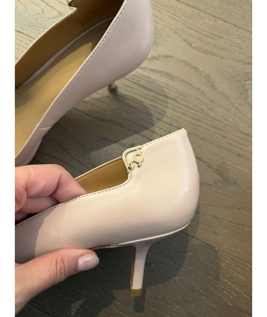 TORY BURCH Розовые кожаные туфли, фото 5