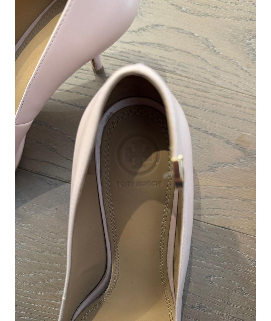 TORY BURCH Розовые кожаные туфли, фото 7