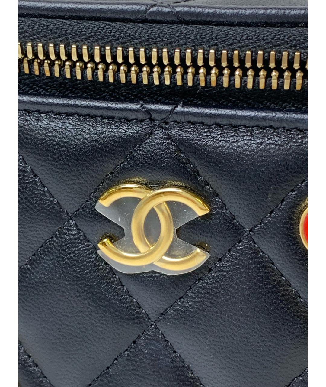 CHANEL Черная кожаная сумка через плечо, фото 4