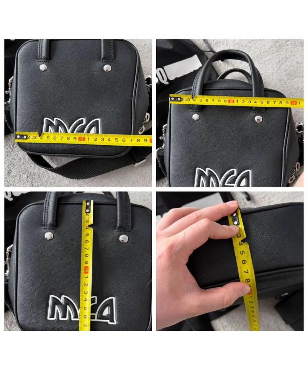MCQ ALEXANDER MCQUEEN Черная сумка через плечо из искусственной кожи, фото 4