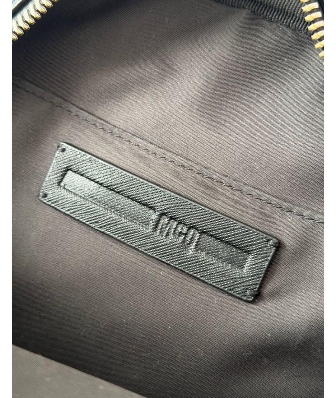 MCQ ALEXANDER MCQUEEN Черная сумка через плечо из искусственной кожи, фото 3