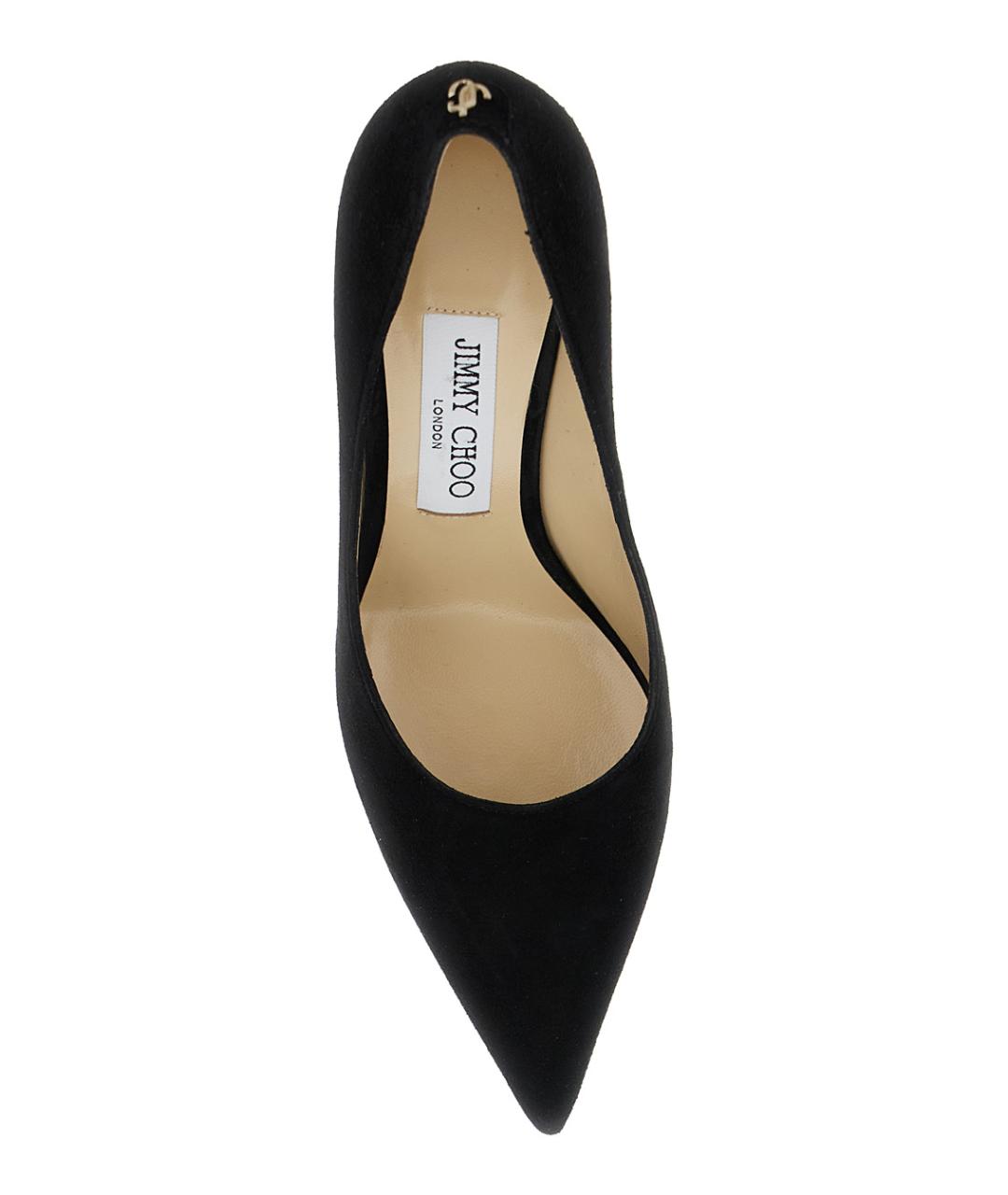 JIMMY CHOO Черные замшевые туфли, фото 4