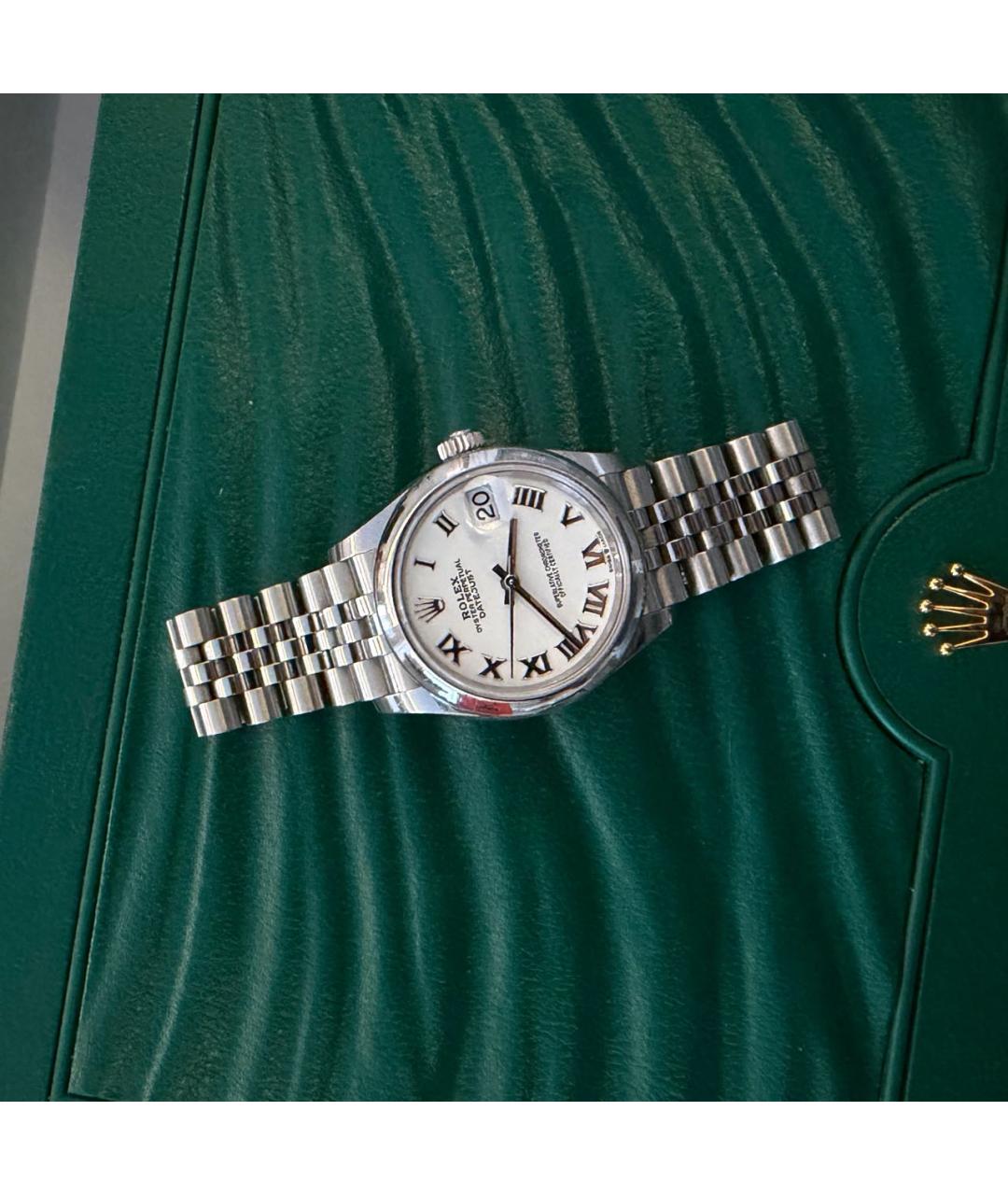 ROLEX Серебряные металлические часы, фото 7