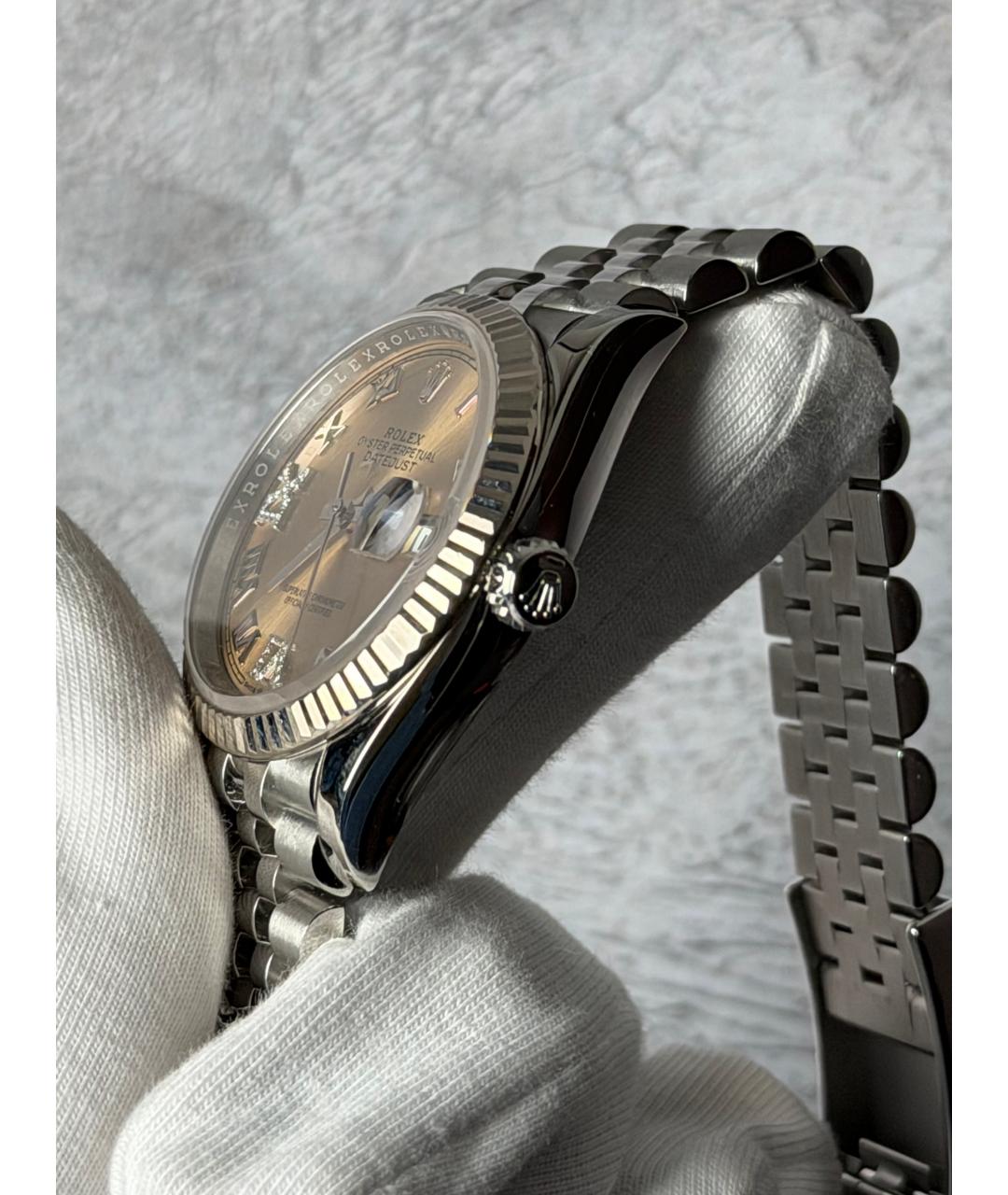 ROLEX Розовые часы, фото 4