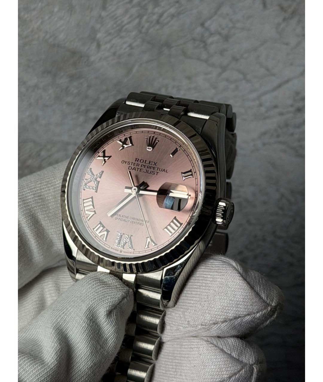 ROLEX Розовые часы, фото 3