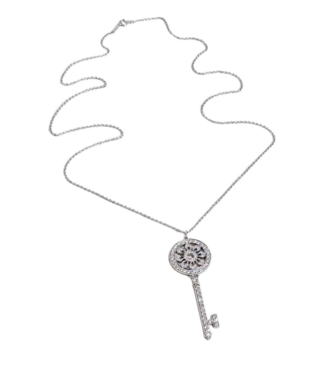 TIFFANY&CO Серебряное платиновое колье, фото 1