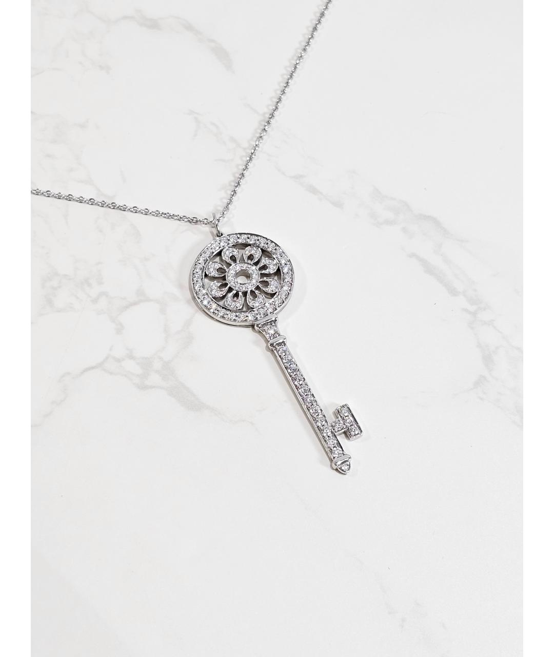 TIFFANY&CO Серебряное платиновое колье, фото 3