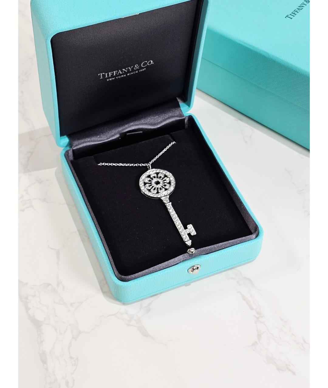 TIFFANY&CO Серебряное платиновое колье, фото 2