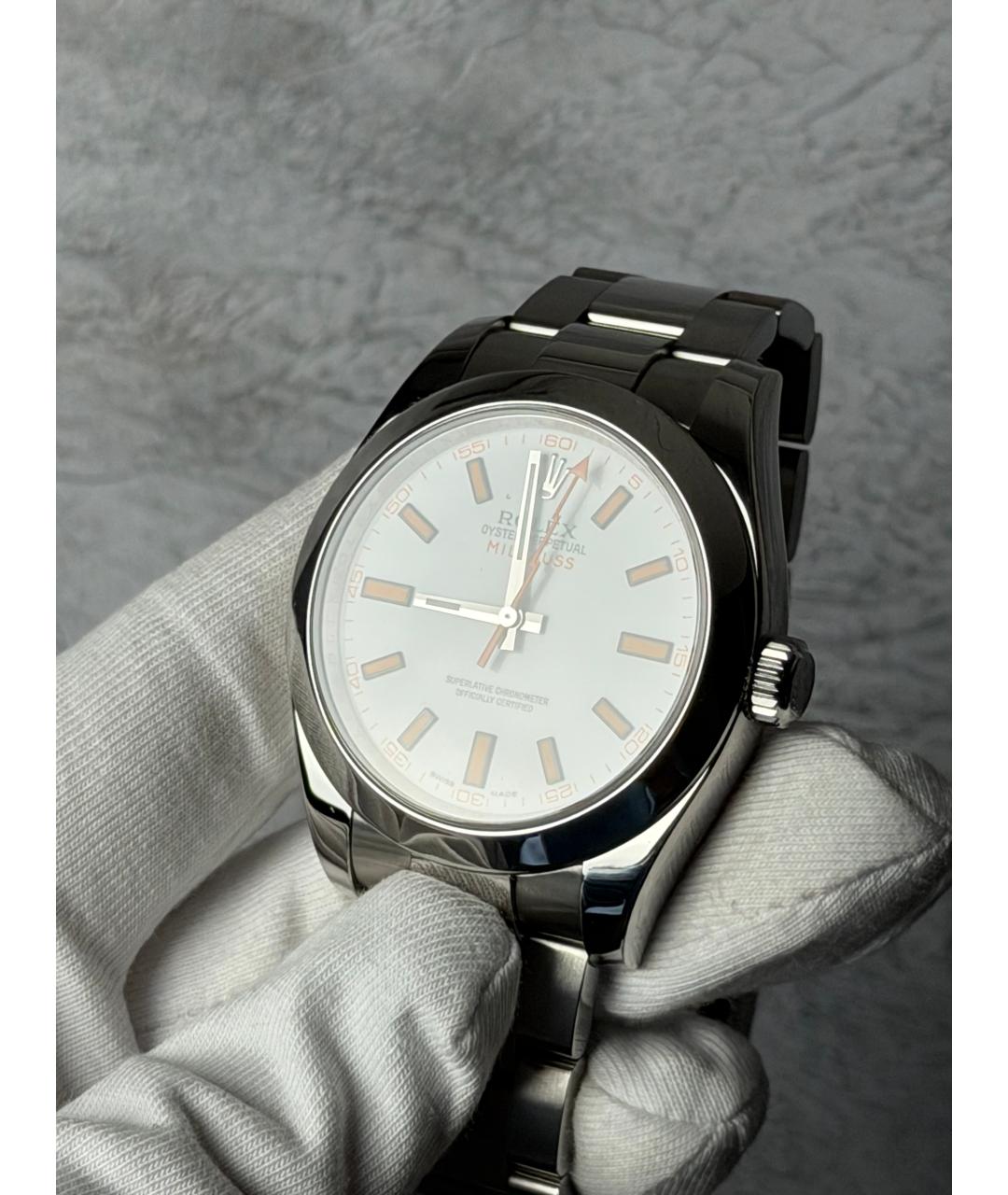 ROLEX Белые часы, фото 3