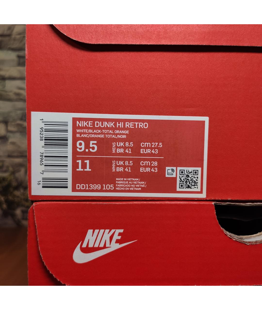 NIKE Черные кожаные высокие кроссовки / кеды, фото 9
