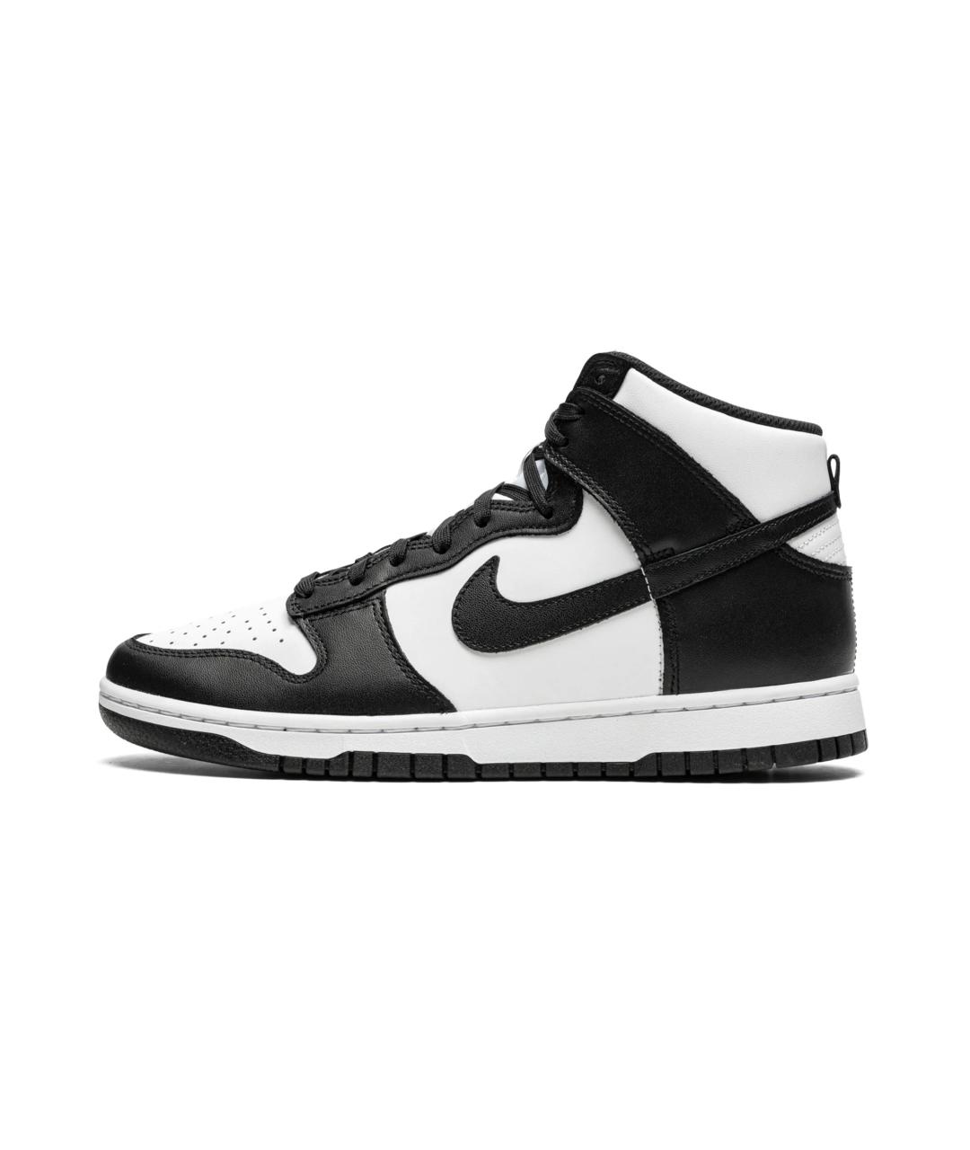 NIKE Черные кожаные высокие кроссовки / кеды, фото 10
