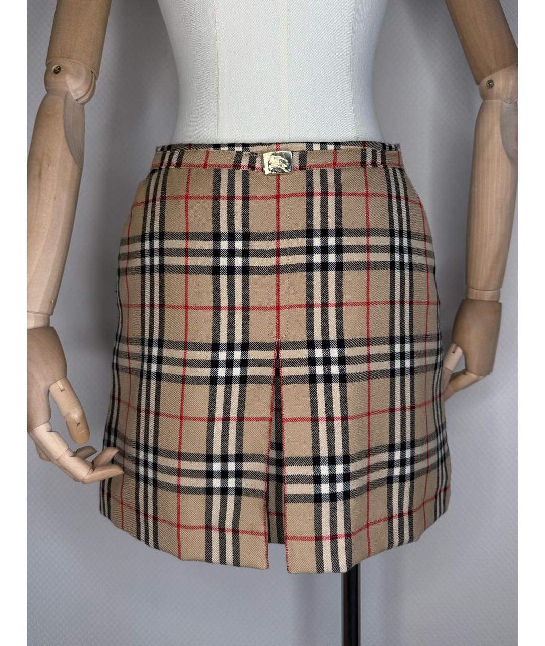 BURBERRY Мульти юбка мини, фото 8