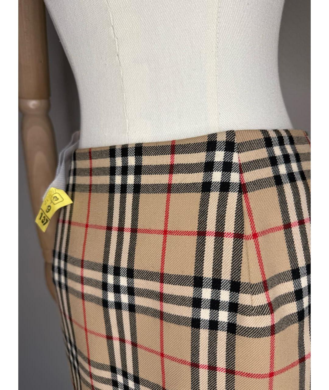 BURBERRY Мульти юбка мини, фото 5
